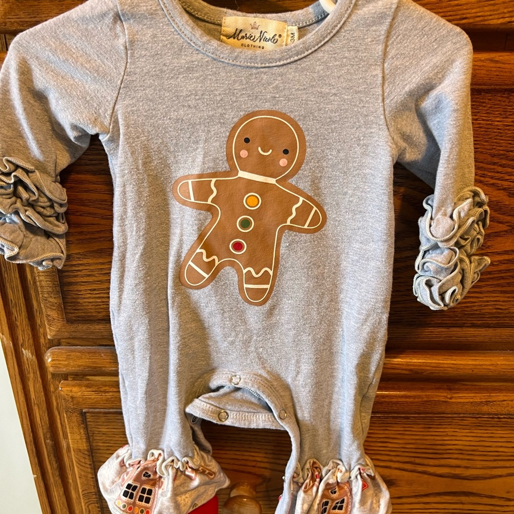 Gray Gingerbread One Piece